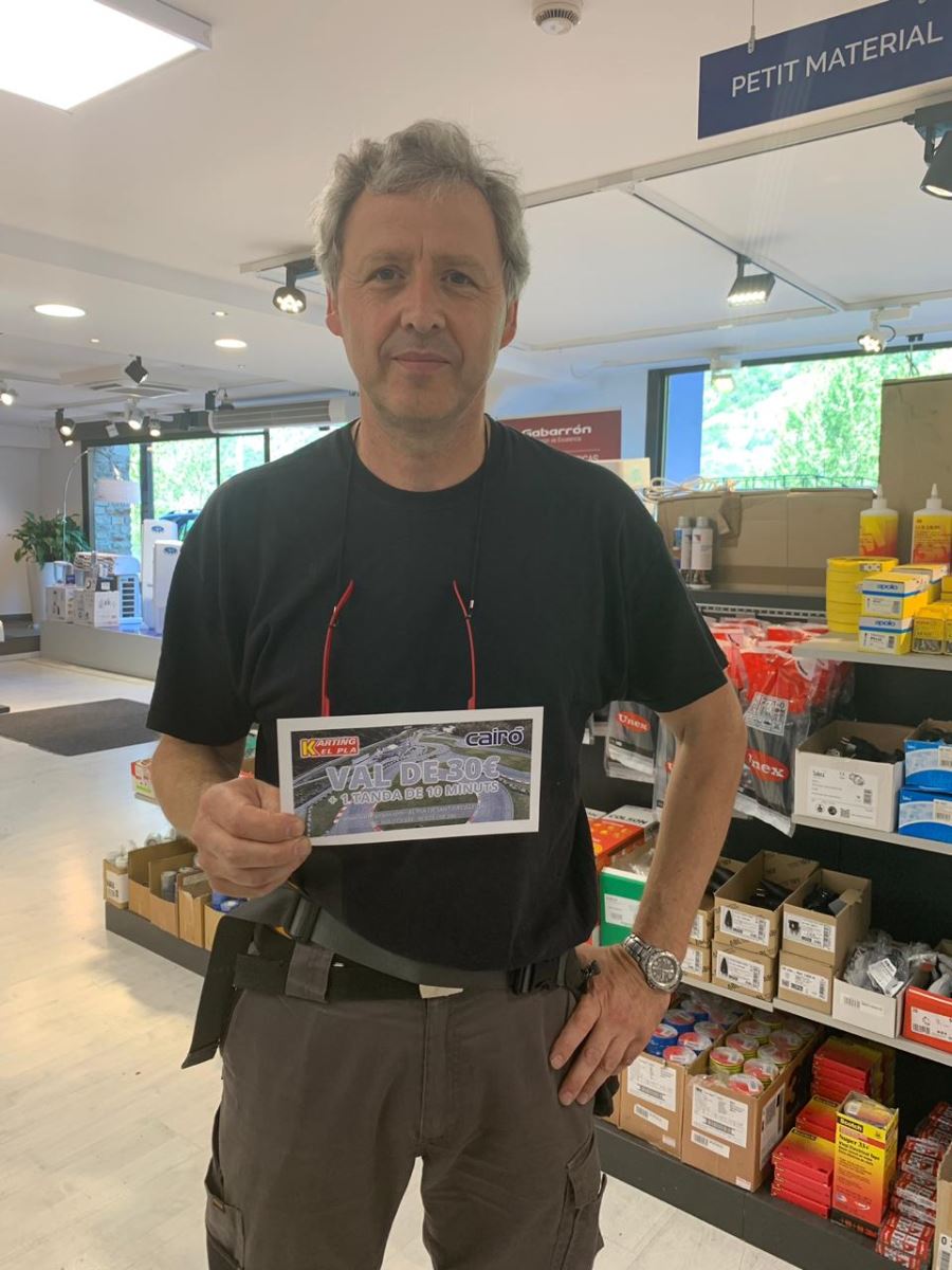 Guanyador sorteig Karting El Pla