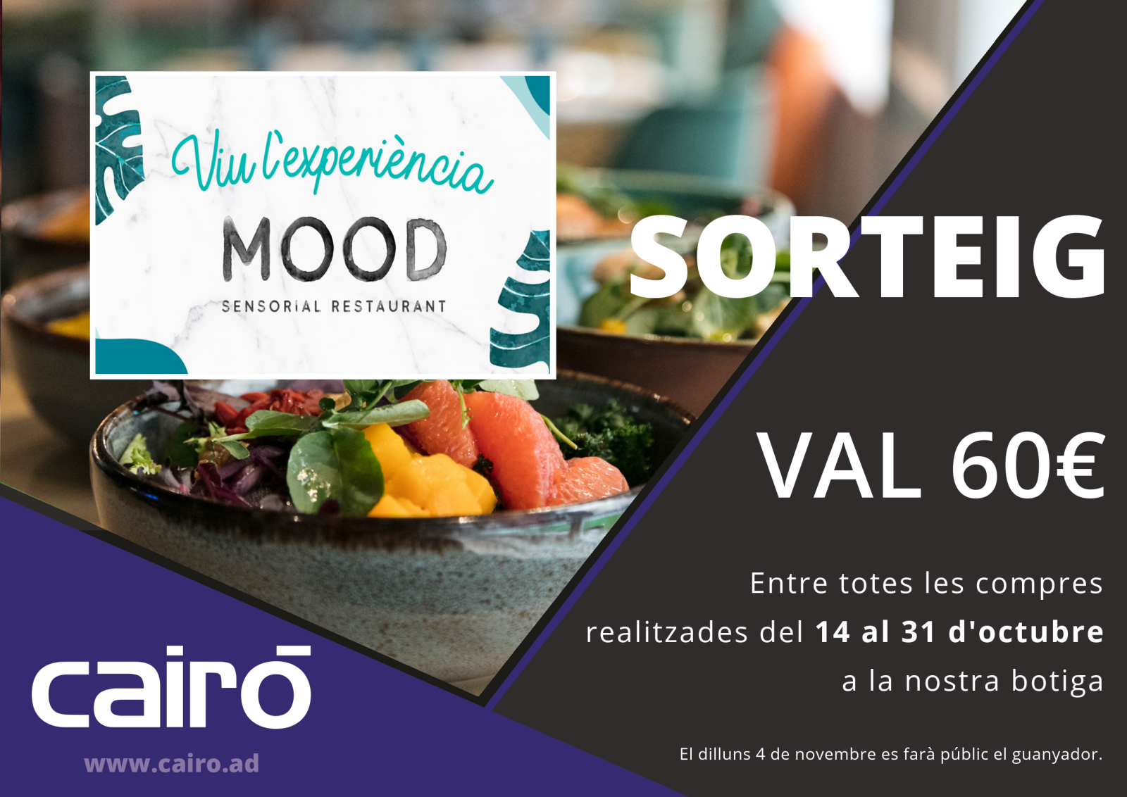 Sorteig Mood Restaurant
