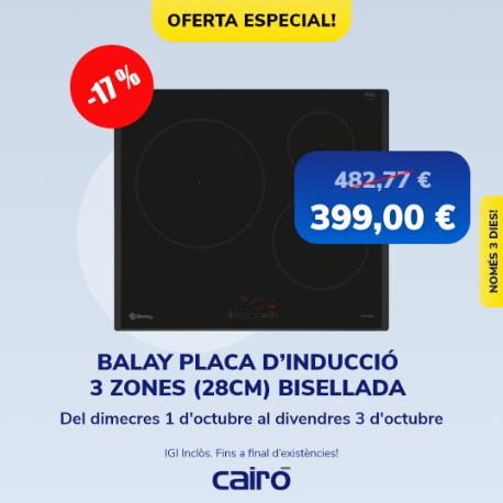 Oferta especial: la placa de inducción Balay 3EB965LR, práctica y potente para tu cocina