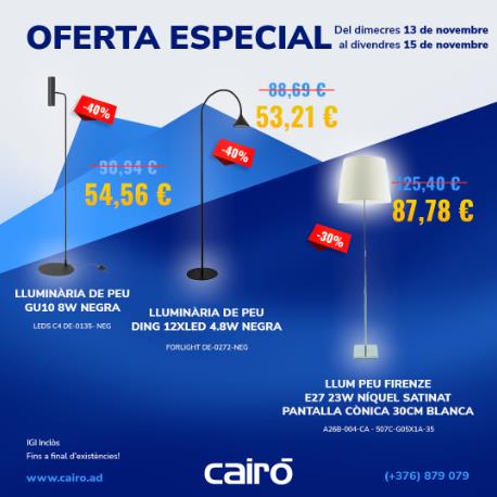 Il·lumina els teus espais amb estil: Oferta especial en lluminàries de disseny a Cairó!