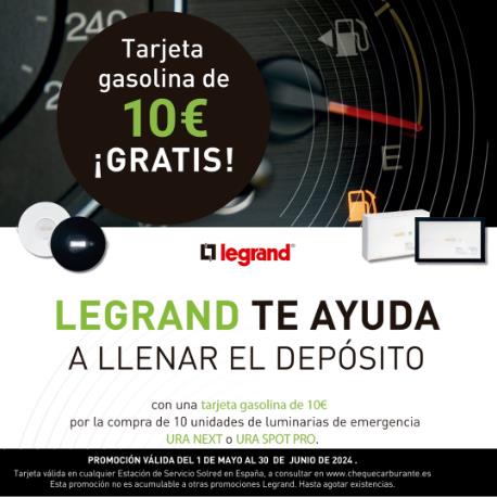 ¡10€ GRATIS de gasolina con Legrand y  Cairó!