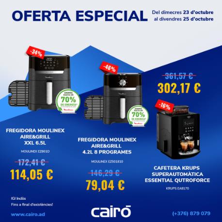 Oferta Especial en Freidoras de Aire y Cafetera Superautomática