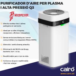 Purificador d'aire plasma i Q3 d'alta pressió de Woodpecker