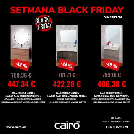 Dimarts 26. Segon dia de la setmana Black Friday de Cairó. 