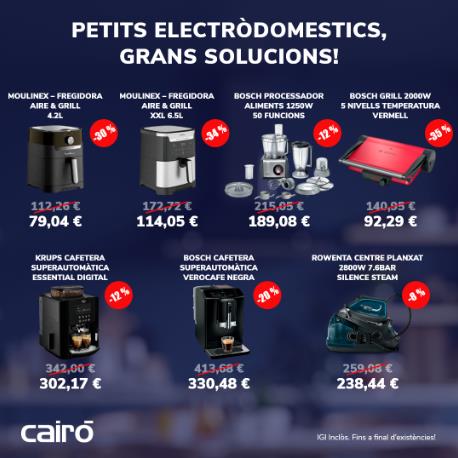 Oferta del mes de mayo en Cairó: Selección pequeños electrodomésticos