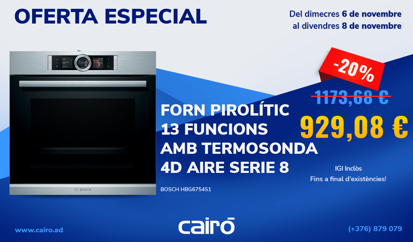 Oferta Forn Pirolític Bosch