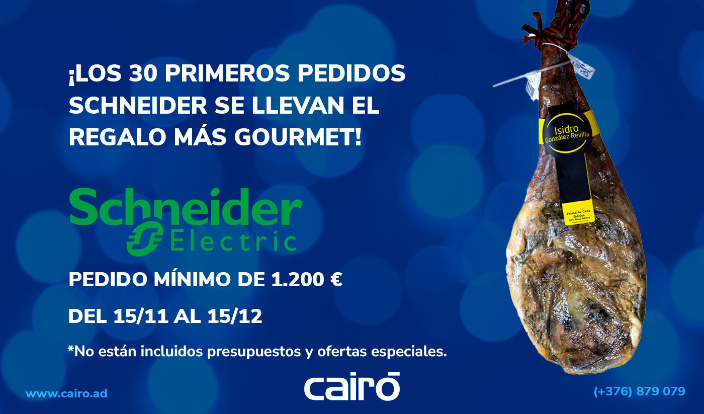 Promo especial Schneider y Cairó paletilla de regalo