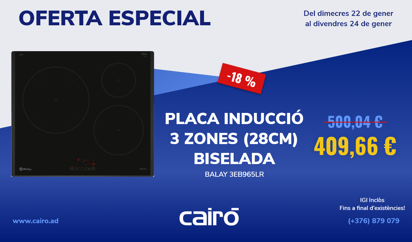 Oferta Placa Inducció BALAY