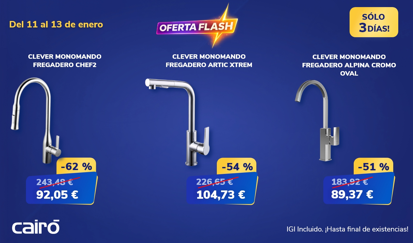 Oferta especial: Selección griferia Clever