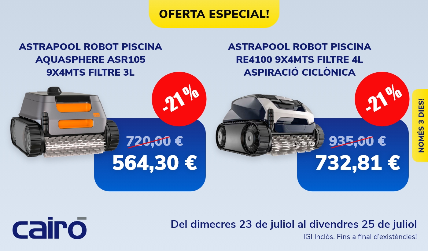 Oferta especial: robots neteja piscina