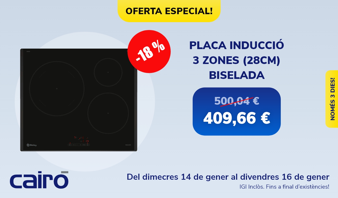 Oferta especial Placa Inducció Balay