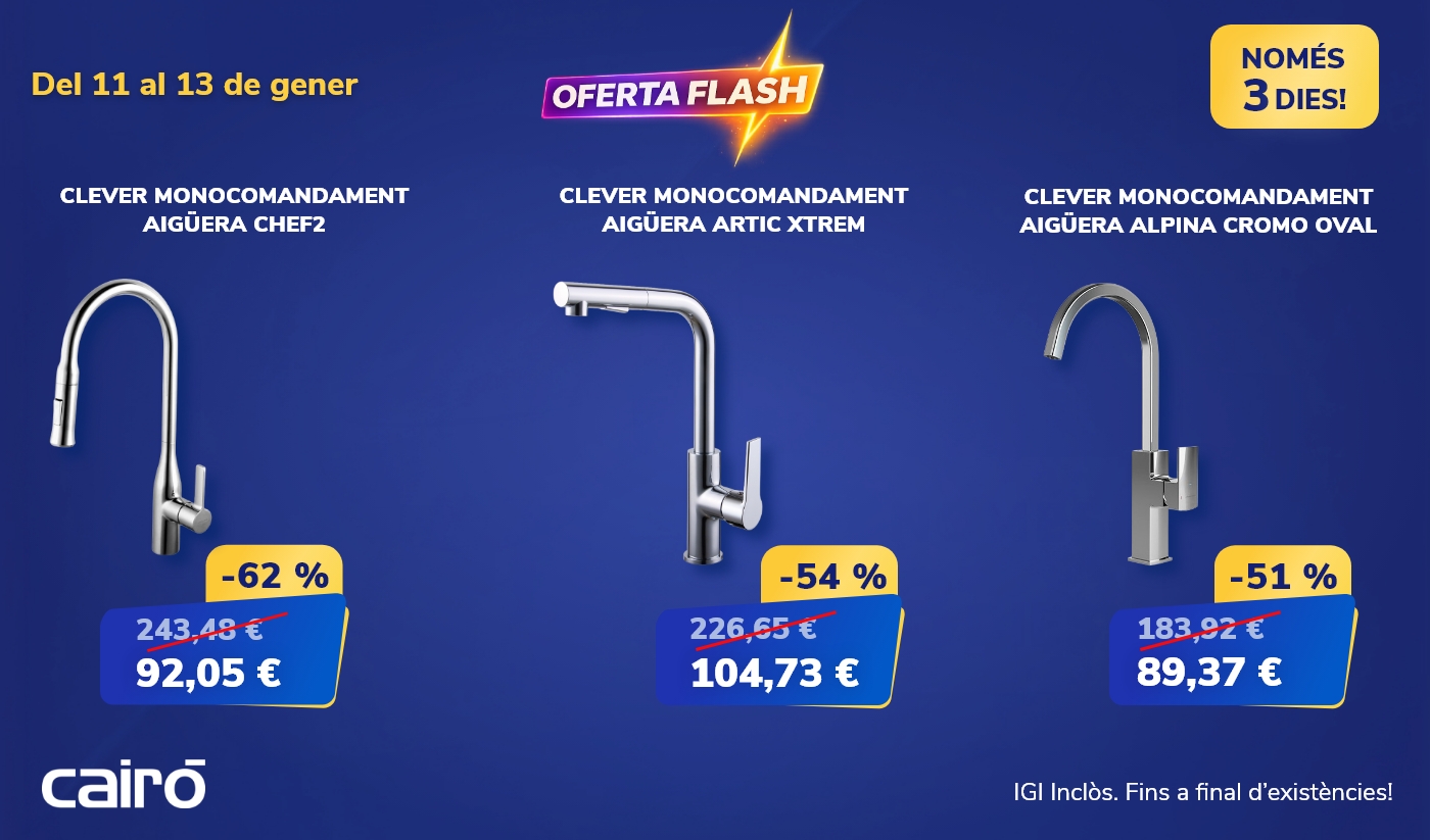 Oferta especial: selecció griferia Clever