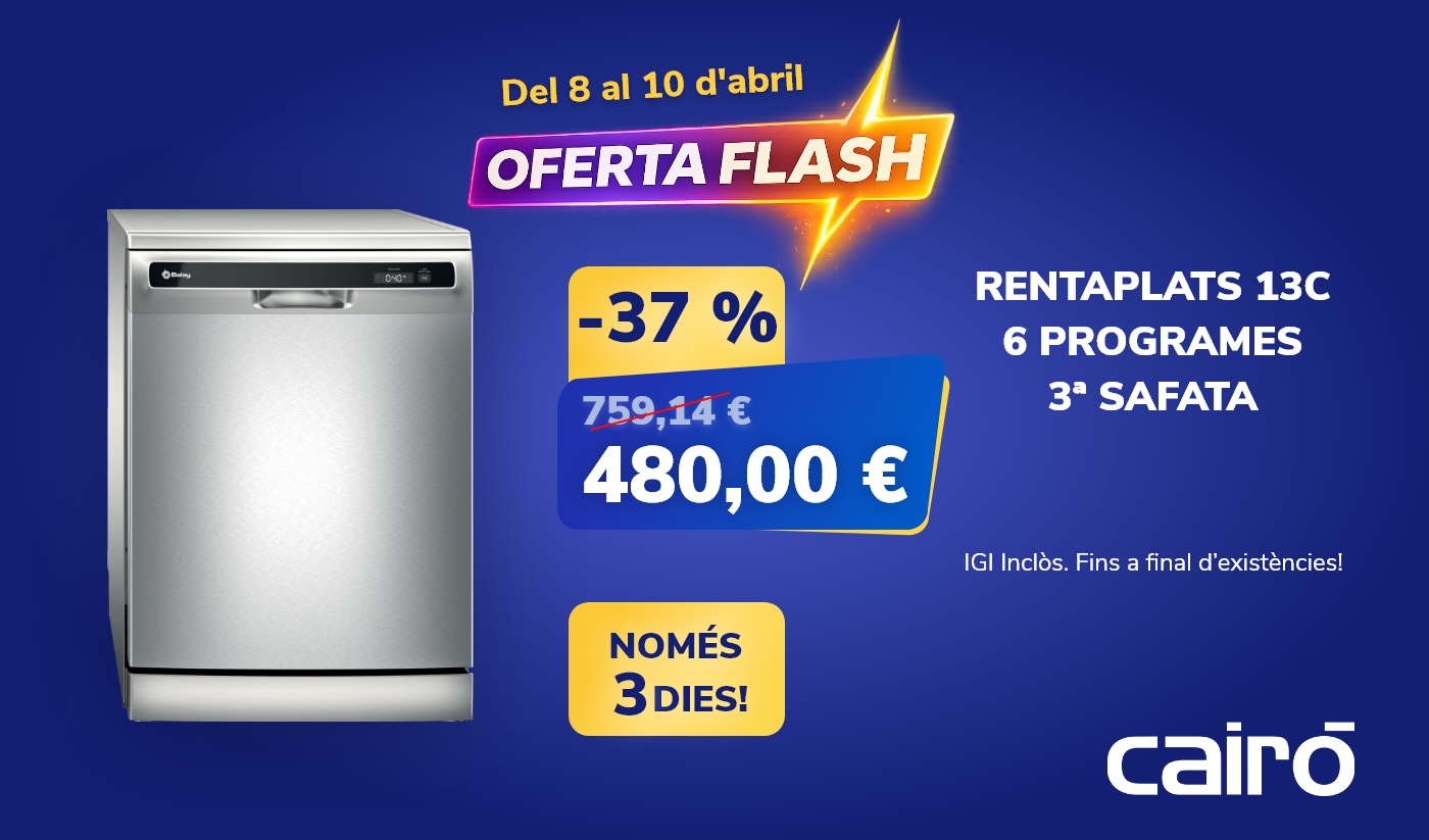 Oferta Flash: Rentaplats Balay
