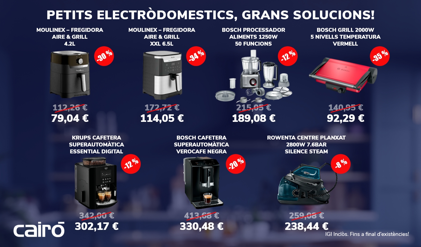 Oferta Petit Electrodomèstic mes de maig