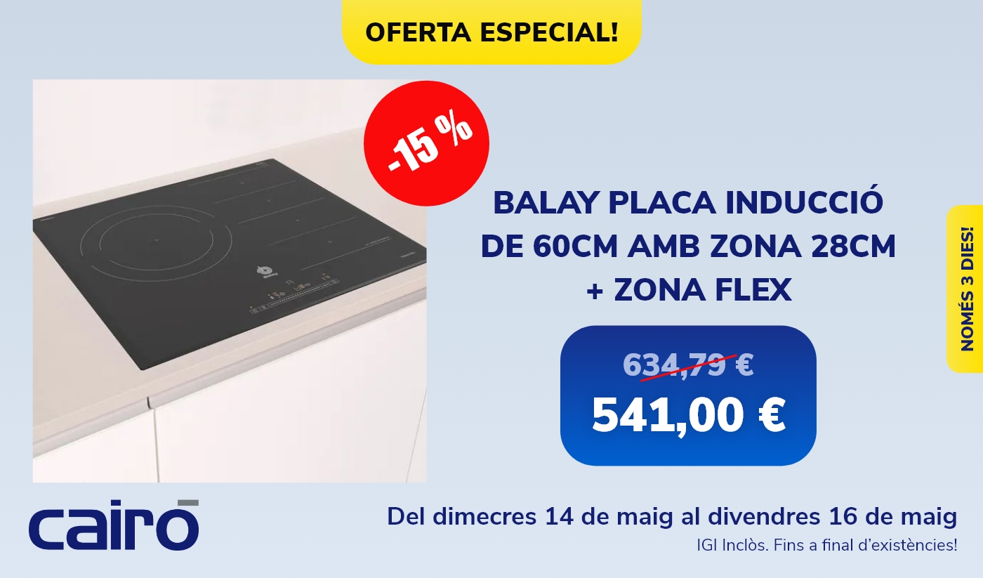 Oferta especial: PLaca Inducció Balay