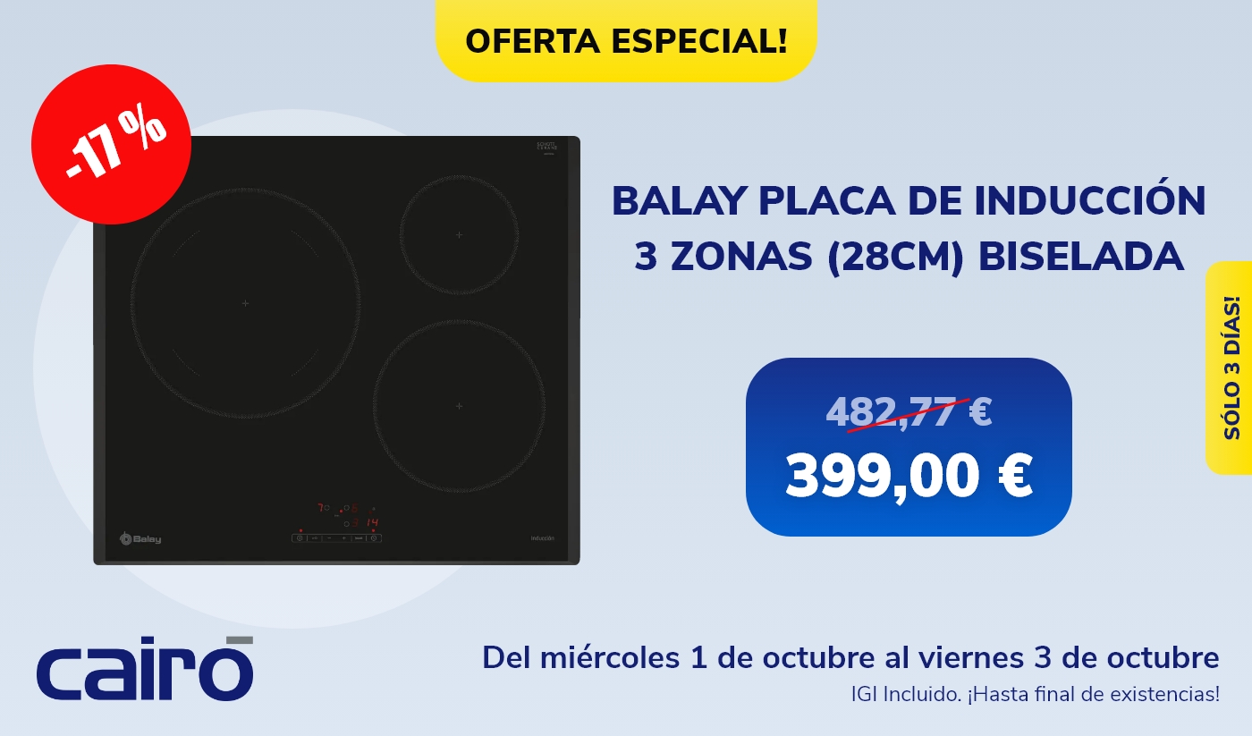 Oferta especial: Placa Inducción Balay