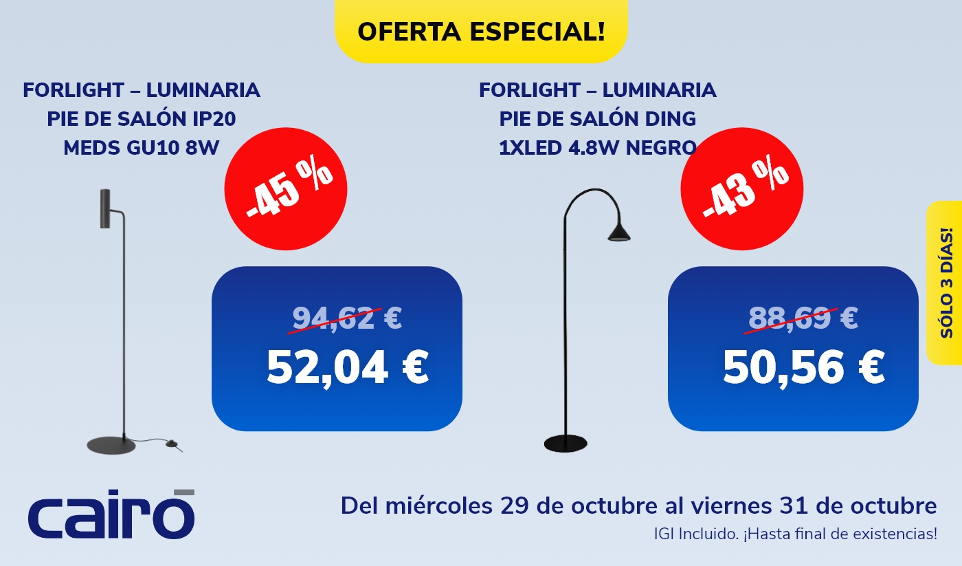 Oferta especial luminarias Forlight