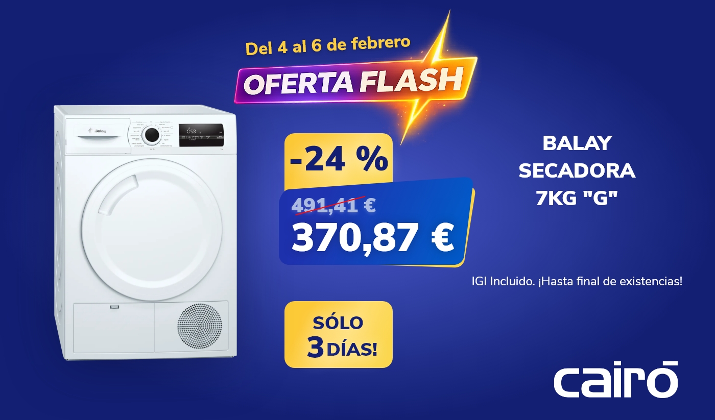 Oferta especial Cairó: Secadora Balay 7 kg