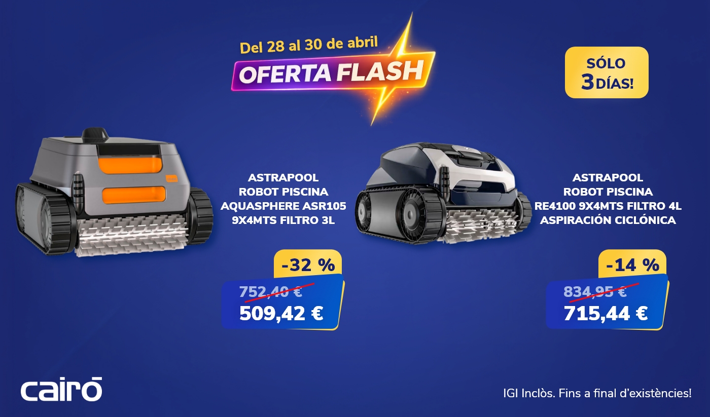 Oferta flash: Robots piscina
