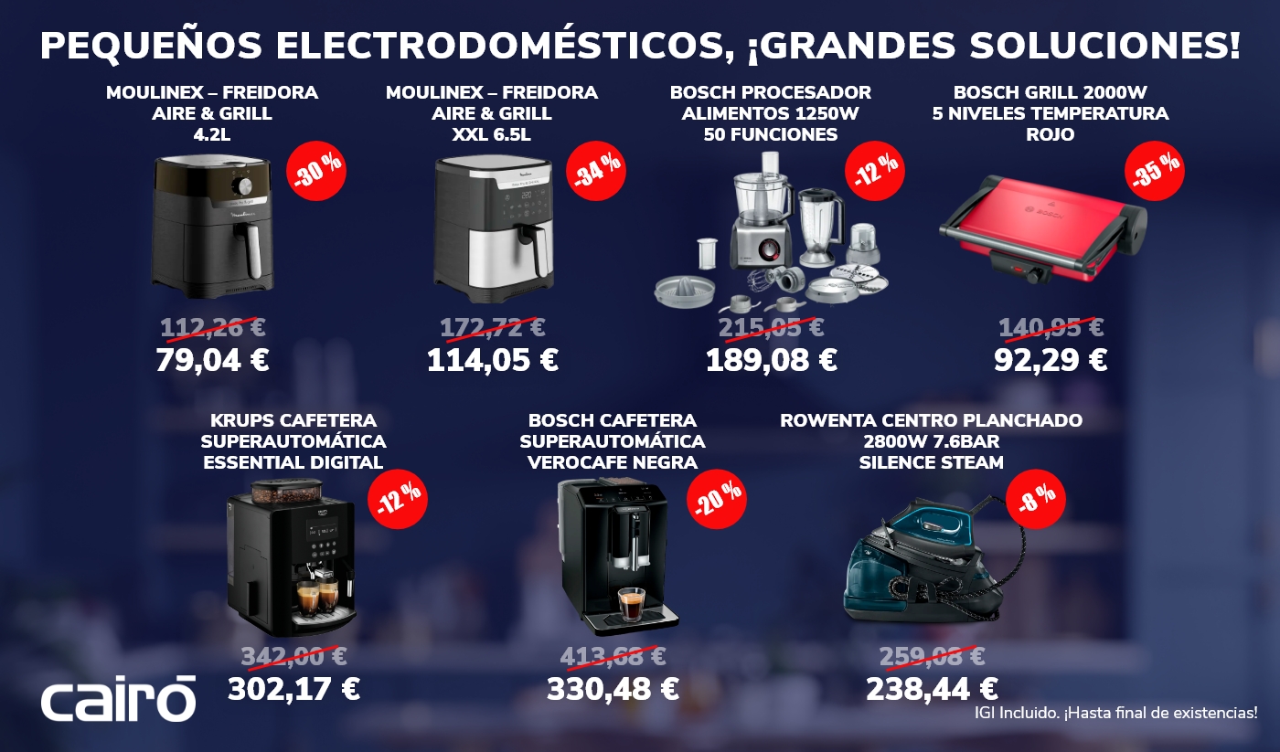 Oferta mes de mayo: Selección pequeños electrodomesticos