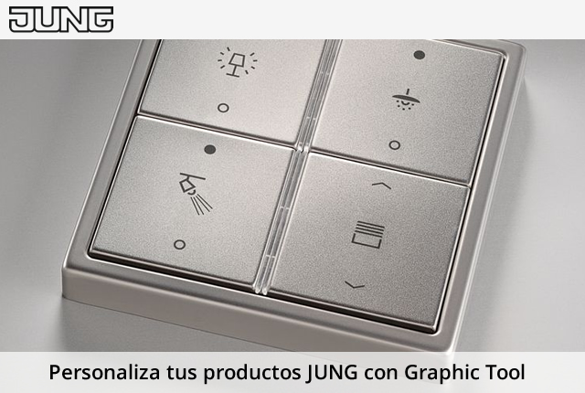 Personalitza els teus productes JUNG amb Graphic Tool