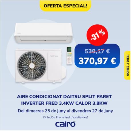 Aprofita l’oferta refrescant del DAITSU Split abans que la calor s’instal·li 