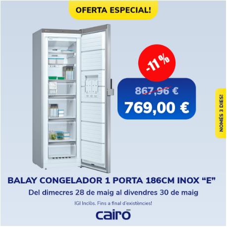 Oferta especial hasta el viernes: el congelador vertical Balay que combina capacidad, tecnología y diseño